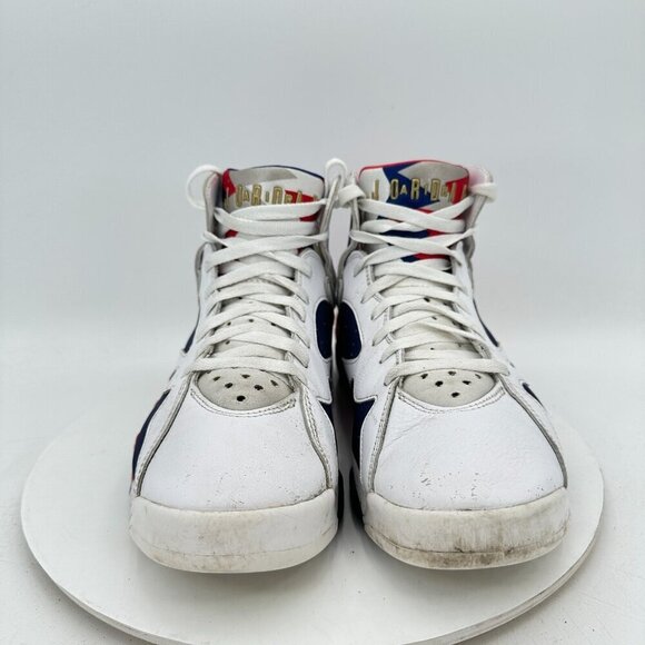 Nike Air Jordan 7 Olympic Men Size 10.5 304775-123 Tinker Alternate White Shoes - Picture 2 of 11